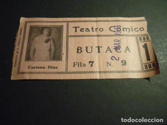 Kino: ANTIGUA ENTRADA DE CINE A&Ntilde;OS 30 CINE TEATRO COMICO MADRID