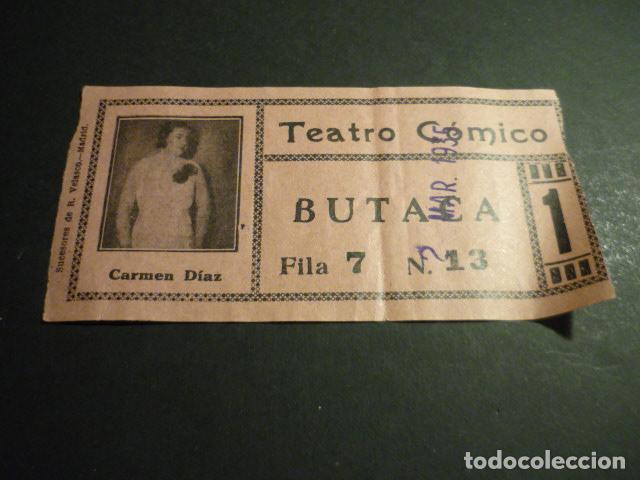 Kino: ANTIGUA ENTRADA DE CINE A&Ntilde;OS 30 CINE TEATRO COMICO MADRID