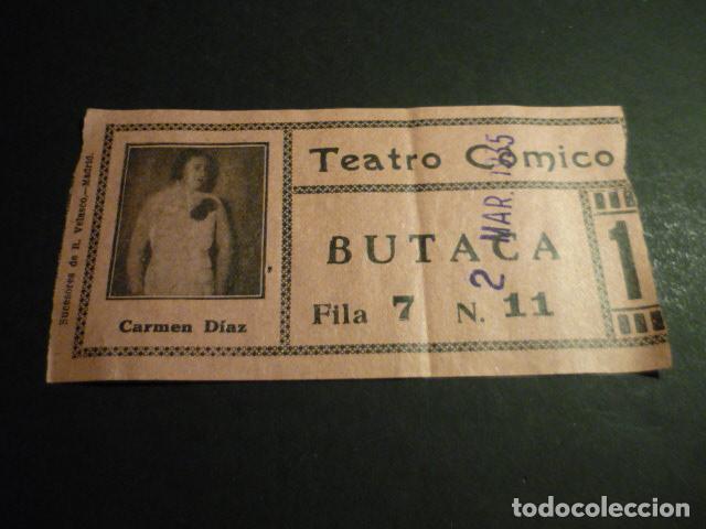 Kino: ANTIGUA ENTRADA DE CINE A&Ntilde;OS 30 CINE TEATRO COMICO MADRID