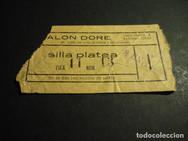Kino: ANTIGUA ENTRADA DE CINE A&Ntilde;OS 30 CINE SALON DORE MADRID
