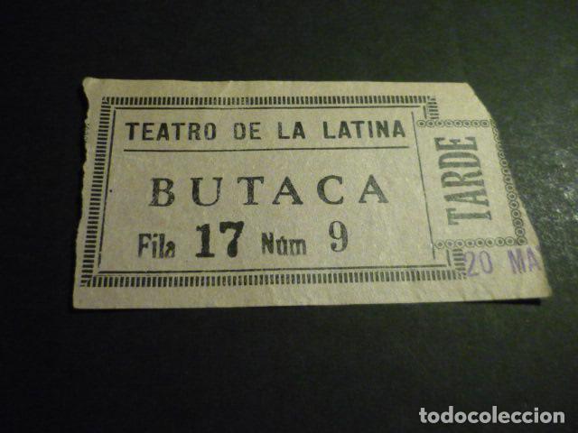 Kino: ANTIGUA ENTRADA DE CINE A&Ntilde;OS 30 CINE TEATRO DE LA LATINA MADRID