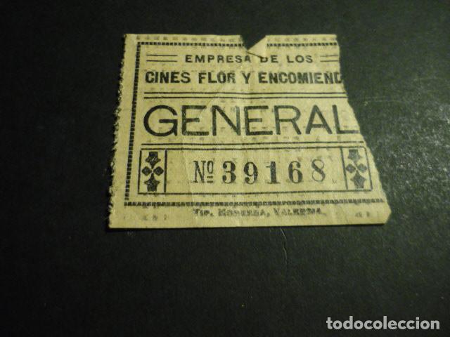 Cinema: ANTIGUA ENTRADA DE CINE A&Ntilde;OS 30 CINES FLOR Y ENCOMIENDA MADRID
