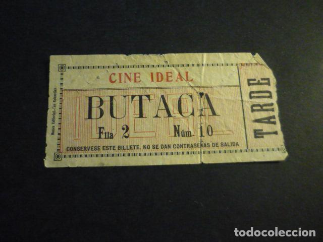 Cinema: ANTIGUA ENTRADA DE CINE A&Ntilde;OS 20 30 CINE IDEAL MADRID