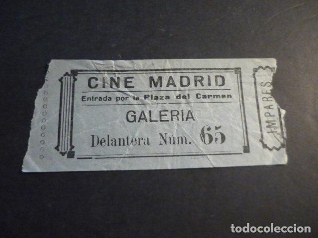 Cinema: ANTIGUA ENTRADA DE CINE A&Ntilde;OS 20 30 CINE MADRID MADRID
