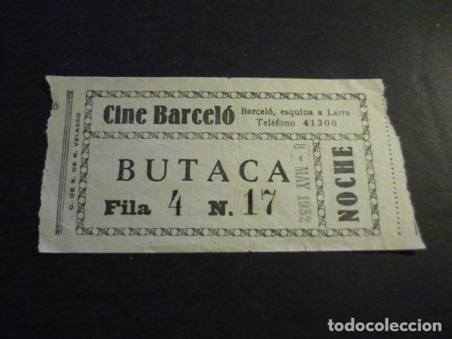Cin&eacute;ma: ANTIGUA ENTRADA DE CINE A&Ntilde;OS 20 30 CINE BARCELO MADRID