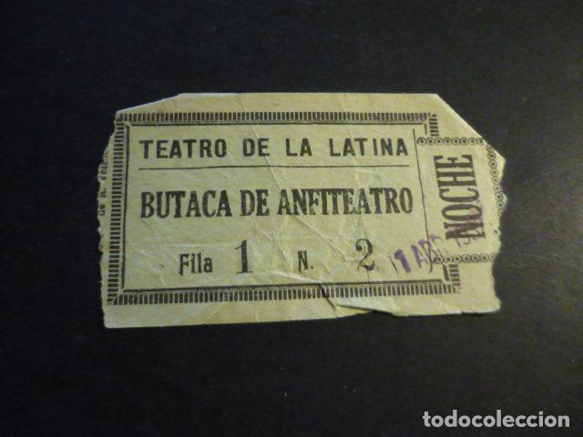 Cinema: ANTIGUA ENTRADA DE CINE A&Ntilde;OS 20 30 CINE TEATRO DE LA LATINA MADRID