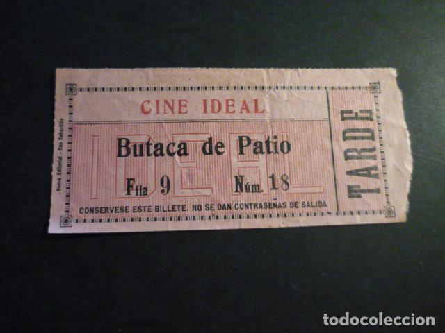 Cinema: ANTIGUA ENTRADA DE CINE A&Ntilde;OS 20 30 CINE IDEAL MADRID