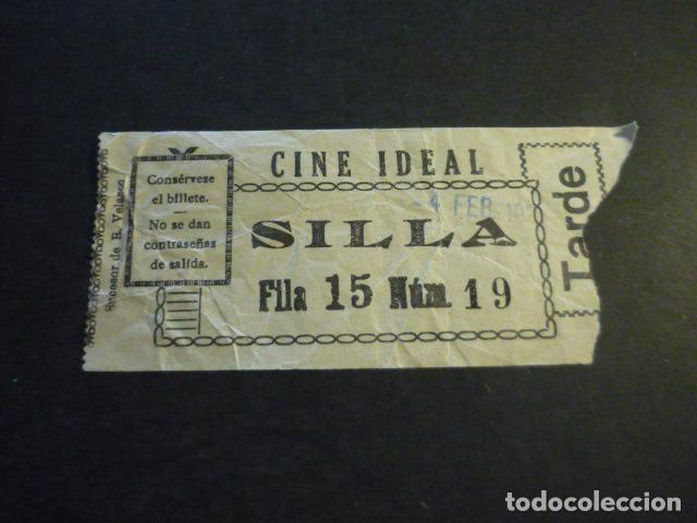 Cinema: ANTIGUA ENTRADA DE CINE A&Ntilde;OS 20 30 CINE IDEAL MADRID