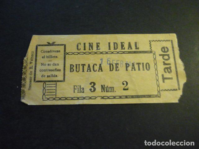 Cinema: ANTIGUA ENTRADA DE CINE A&Ntilde;OS 20 30 CINE IDEAL MADRID