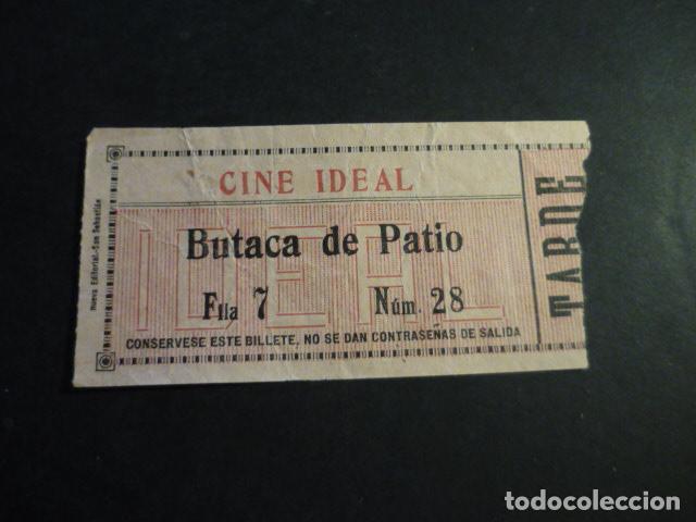 Cinema: ANTIGUA ENTRADA DE CINE A&Ntilde;OS 20 30 CINE IDEAL MADRID