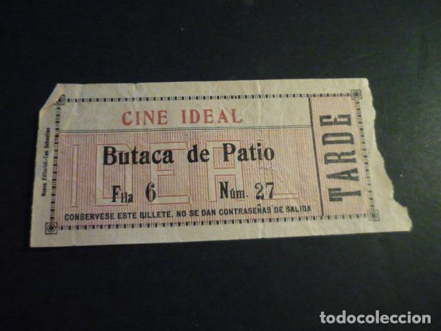 Cinema: ANTIGUA ENTRADA DE CINE A&Ntilde;OS 20 30 CINE IDEAL MADRID