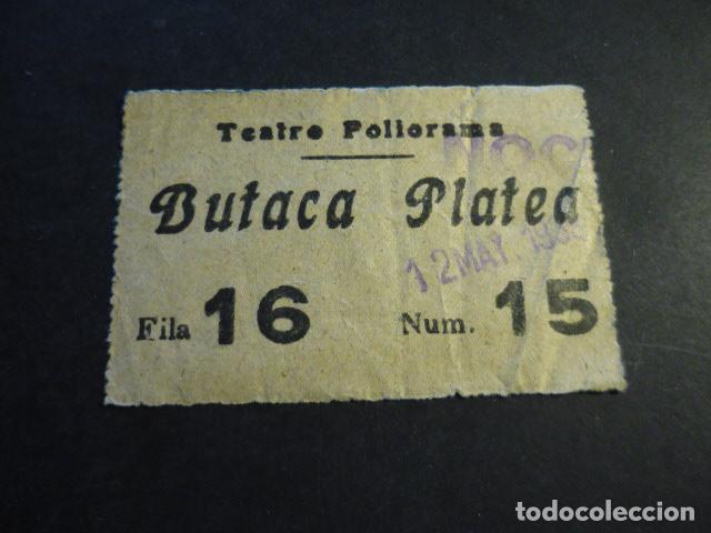 Cinema: ANTIGUA ENTRADA DE CINE A&Ntilde;OS 20 30 CINE TEATRO POLIORAMA MADRID