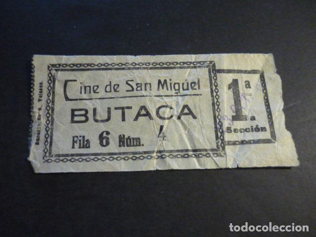 Cine: ANTIGUA ENTRADA DE CINE A&Ntilde;OS 20 30 CINE DE SAN MIGUEL MADRID