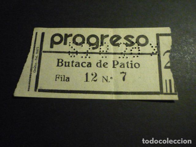 Cinema: ANTIGUA ENTRADA DE CINE A&Ntilde;OS 20 30 CINE PROGRESO MADRID
