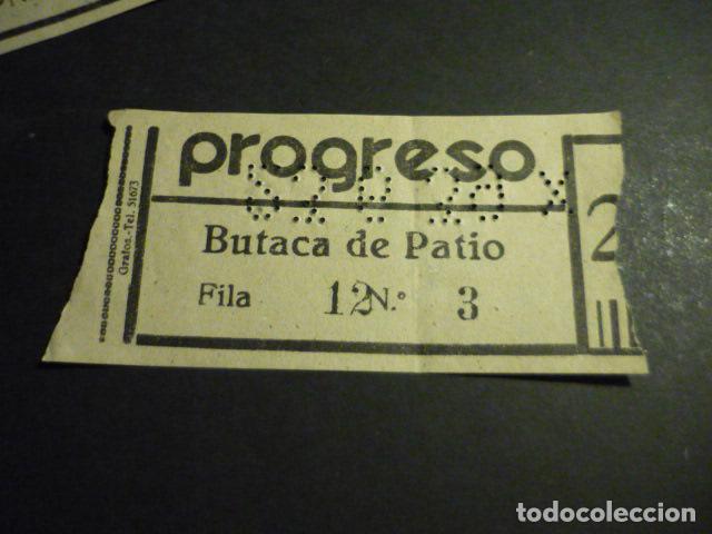 Cinema: ANTIGUA ENTRADA DE CINE A&Ntilde;OS 20 30 CINE PROGRESO MADRID