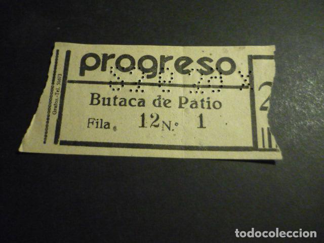 Cinema: ANTIGUA ENTRADA DE CINE A&Ntilde;OS 20 30 CINE PROGRESO MADRID