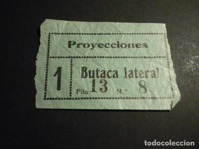 Cinema: ANTIGUA ENTRADA DE CINE A&Ntilde;OS 20 30 CINE PROYECCIONES MADRID