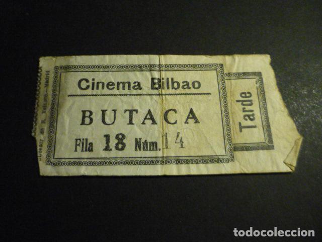 Cinema: ANTIGUA ENTRADA DE CINE A&Ntilde;OS 20 30 CINEMA BILBAO MADRID