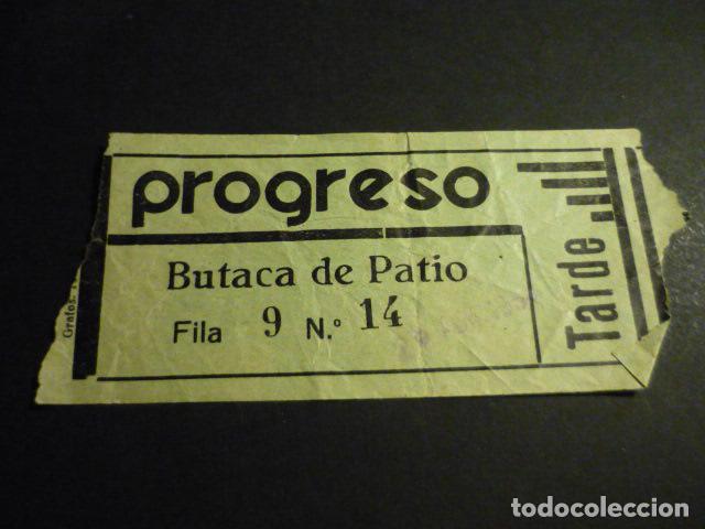 Cinema: ANTIGUA ENTRADA DE CINE A&Ntilde;OS 20 30 CINE PROGRESO MADRID