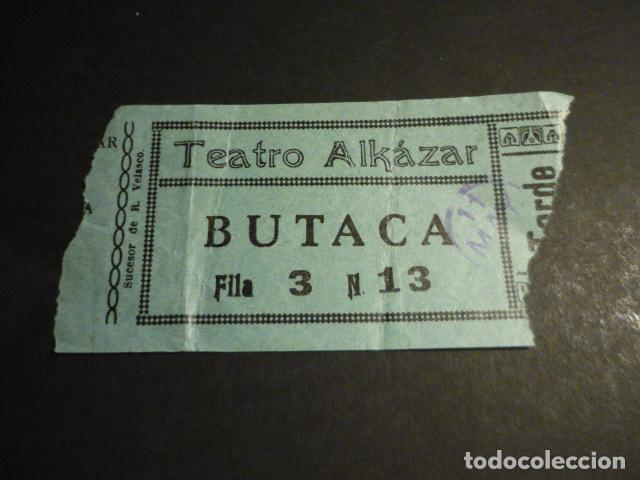 Cin&eacute;ma: ANTIGUA ENTRADA DE CINE A&Ntilde;OS 20 30 CINE TEATRO ALKAZAR MADRID