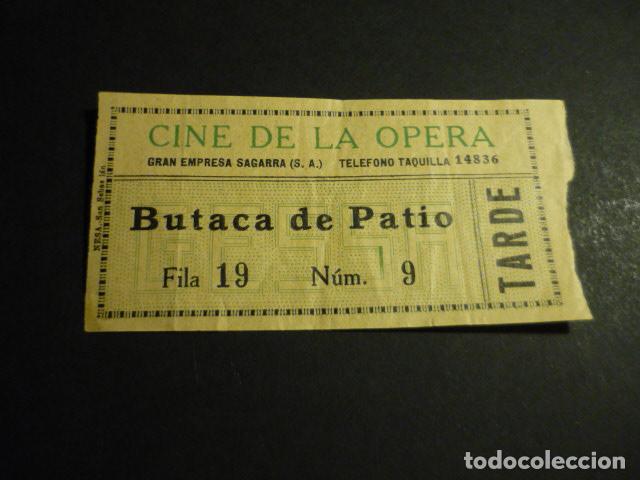 Cin&eacute;ma: ANTIGUA ENTRADA DE CINE A&Ntilde;OS 20 30 CINE DE LA OPERA MADRID