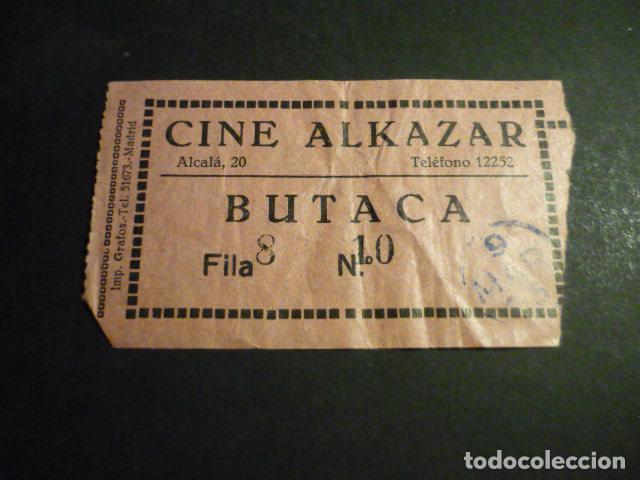 Cin&eacute;ma: ANTIGUA ENTRADA DE CINE A&Ntilde;OS 20 30 CINE ALKAZAR MADRID