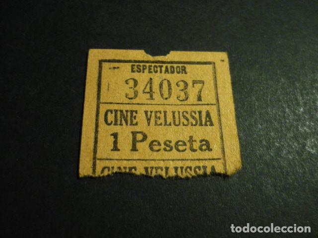 Cin&eacute;ma: ANTIGUA ENTRADA DE CINE A&Ntilde;OS 20 30 CINE VELUSSIA MADRID