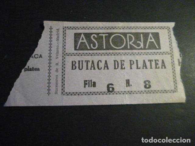 Cin&eacute;ma: ANTIGUA ENTRADA DE CINE A&Ntilde;OS 20 30 CINE ASTORIA MADRID