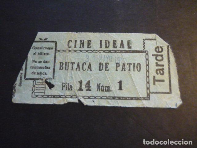 Cin&eacute;ma: ANTIGUA ENTRADA DE CINE A&Ntilde;OS 20 30 CINE IDEAL MADRID