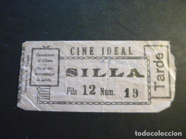 Cin&eacute;ma: ANTIGUA ENTRADA DE CINE A&Ntilde;OS 20 30 CINE IDEAL MADRID