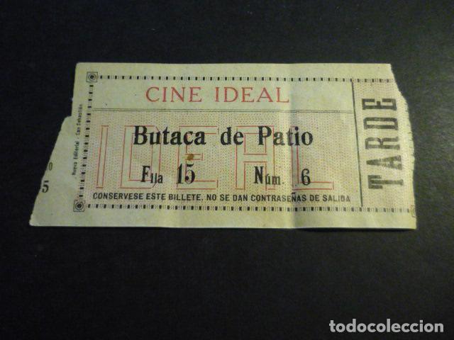 Cinema: ANTIGUA ENTRADA DE CINE A&Ntilde;OS 20 30 CINE IDEAL MADRID
