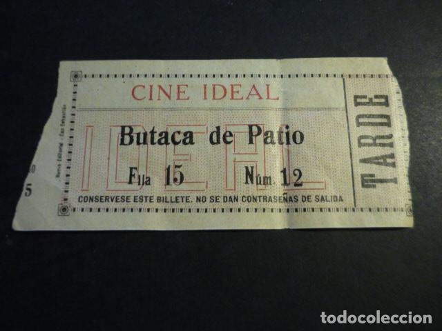 Cin&eacute;ma: ANTIGUA ENTRADA DE CINE A&Ntilde;OS 20 30 CINE IDEAL MADRID