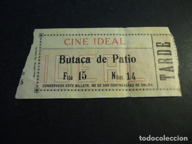 Cin&eacute;ma: ANTIGUA ENTRADA DE CINE A&Ntilde;OS 20 30 CINE IDEAL MADRID