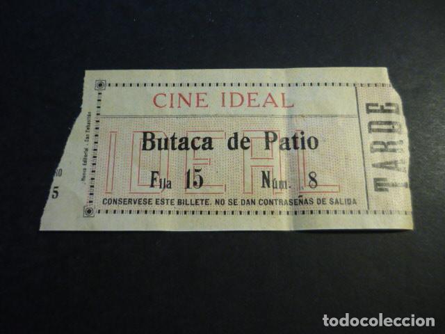 Cin&eacute;ma: ANTIGUA ENTRADA DE CINE A&Ntilde;OS 20 30 CINE IDEAL MADRID
