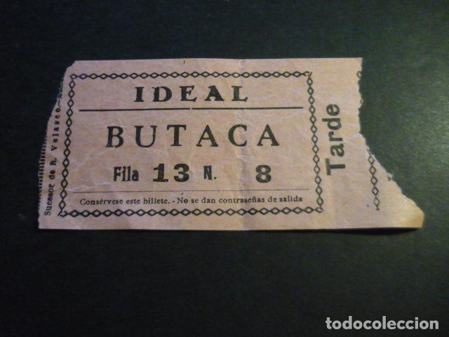 Cin&eacute;ma: ANTIGUA ENTRADA DE CINE A&Ntilde;OS 20 30 CINE IDEAL MADRID