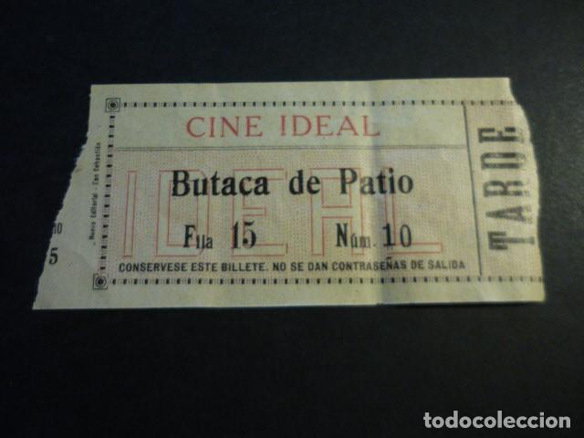 Cin&eacute;ma: ANTIGUA ENTRADA DE CINE A&Ntilde;OS 20 30 CINE IDEAL MADRID