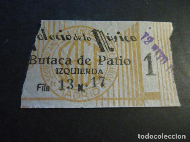 Cin&eacute;ma: ANTIGUA ENTRADA DE CINE A&Ntilde;OS 20 30 CINE PALACIO DE LA MUSICA MADRID