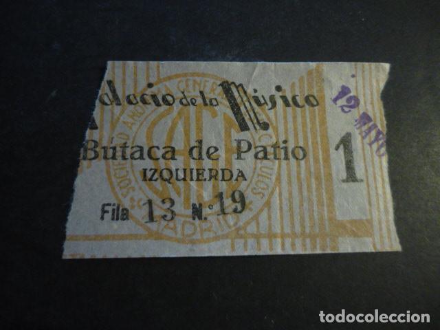Cin&eacute;ma: ANTIGUA ENTRADA DE CINE A&Ntilde;OS 20 30 CINE PALACIO DE LA MUSICA MADRID