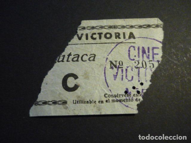 Cine: ANTIGUA ENTRADA DE CINE A&Ntilde;OS 40-50 CINE VICTORIA MADRID