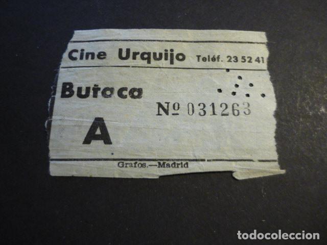 Cin&eacute;ma: ANTIGUA ENTRADA DE CINE A&Ntilde;OS 40-50 CINE URQUIJO MADRID