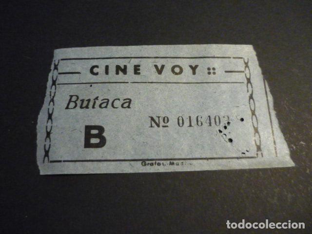 Cin&eacute;ma: ANTIGUA ENTRADA DE CINE A&Ntilde;OS 40-50 CINE VOY MADRID