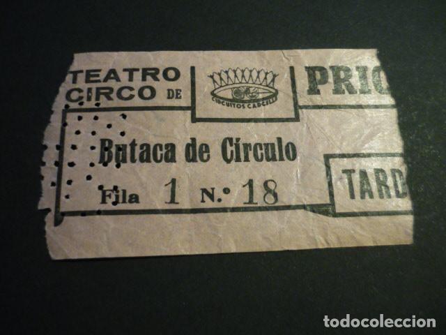 Cin&eacute;ma: ANTIGUA ENTRADA DE CINE A&Ntilde;OS 40-50 TEATRO CIRCO PRICE MADRID