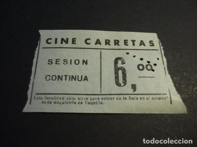Cin&eacute;ma: ANTIGUA ENTRADA DE CINE A&Ntilde;OS 40-50 CINE CARRETAS MADRID