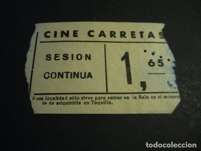 Cin&eacute;ma: ANTIGUA ENTRADA DE CINE A&Ntilde;OS 40-50 CINE CARRETAS MADRID