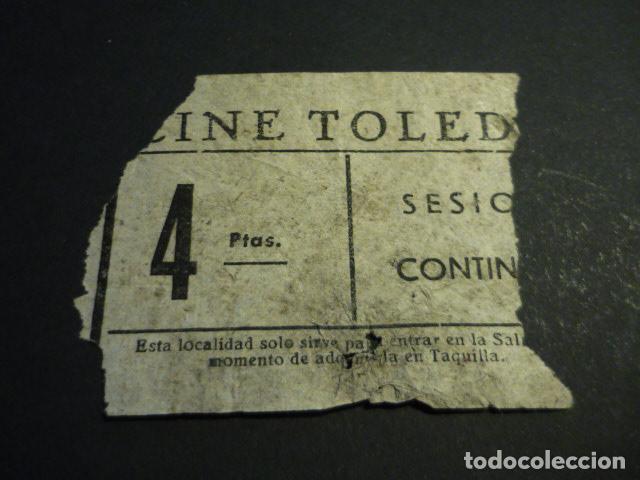 Cin&eacute;ma: ANTIGUA ENTRADA DE CINE A&Ntilde;OS 40-50 CINE TOLEDO MADRID