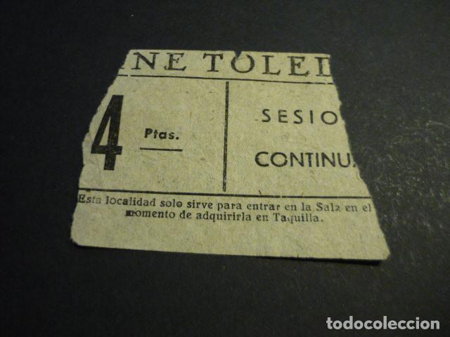 Cin&eacute;ma: ANTIGUA ENTRADA DE CINE A&Ntilde;OS 40-50 CINE TOLEDO MADRID