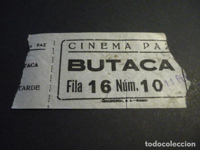 Cin&eacute;ma: ANTIGUA ENTRADA DE CINE A&Ntilde;OS 40-50 CINEMA PAZ MADRID