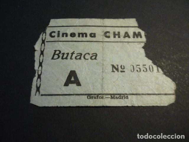 Cinema: ANTIGUA ENTRADA DE CINE A&Ntilde;OS 40-50 CINE CHAMBERI MADRID