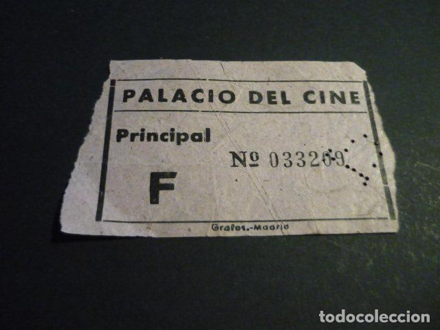 Cine: ANTIGUA ENTRADA DE CINE A&Ntilde;OS 40-50 CINE PALACIO DEL CINE MADRID
