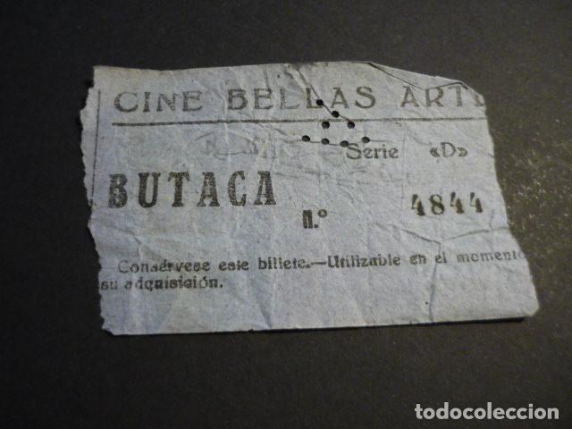 Kino: ANTIGUA ENTRADA DE CINE A&Ntilde;OS 40-50 CINE BELLAS ARTES MADRID